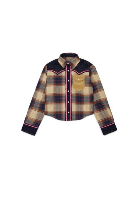 Camicia con applicazioni DSQUARED2 JUNIOR | DQ3453 D0AIADQ717